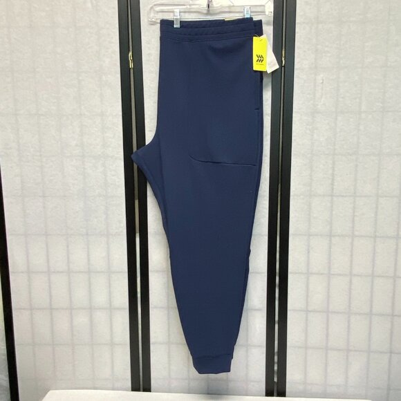 All in Motion Waffle Knit Zip Pocket Drawstring Waist Jogger Navy NWT XXL - Picture 6 of 12